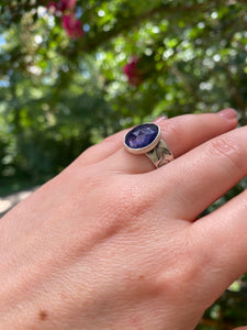 Iolite Wide Band Ring Size 8