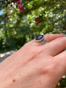 Iolite Wide Band Ring Size 8