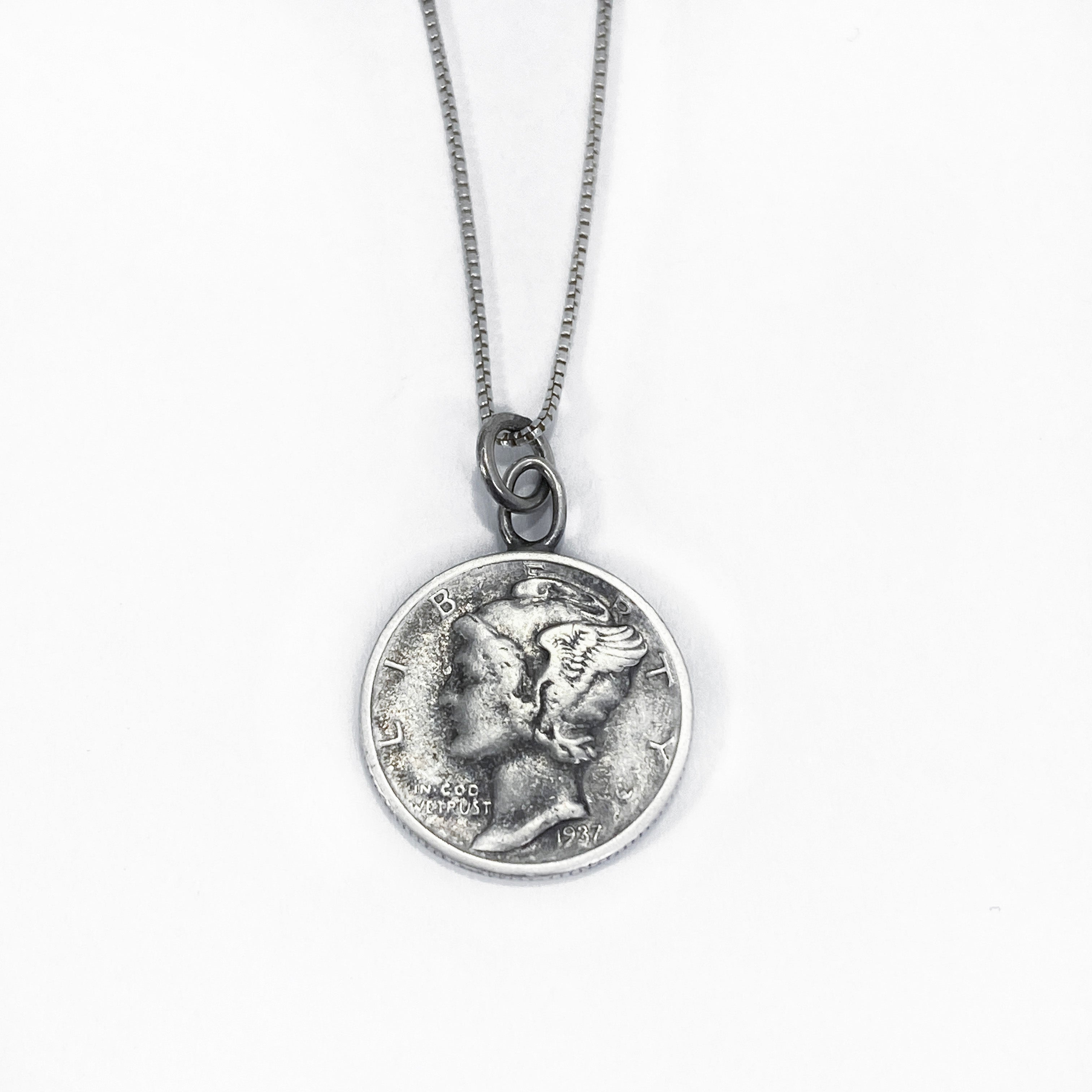 Mercury Dime Necklace