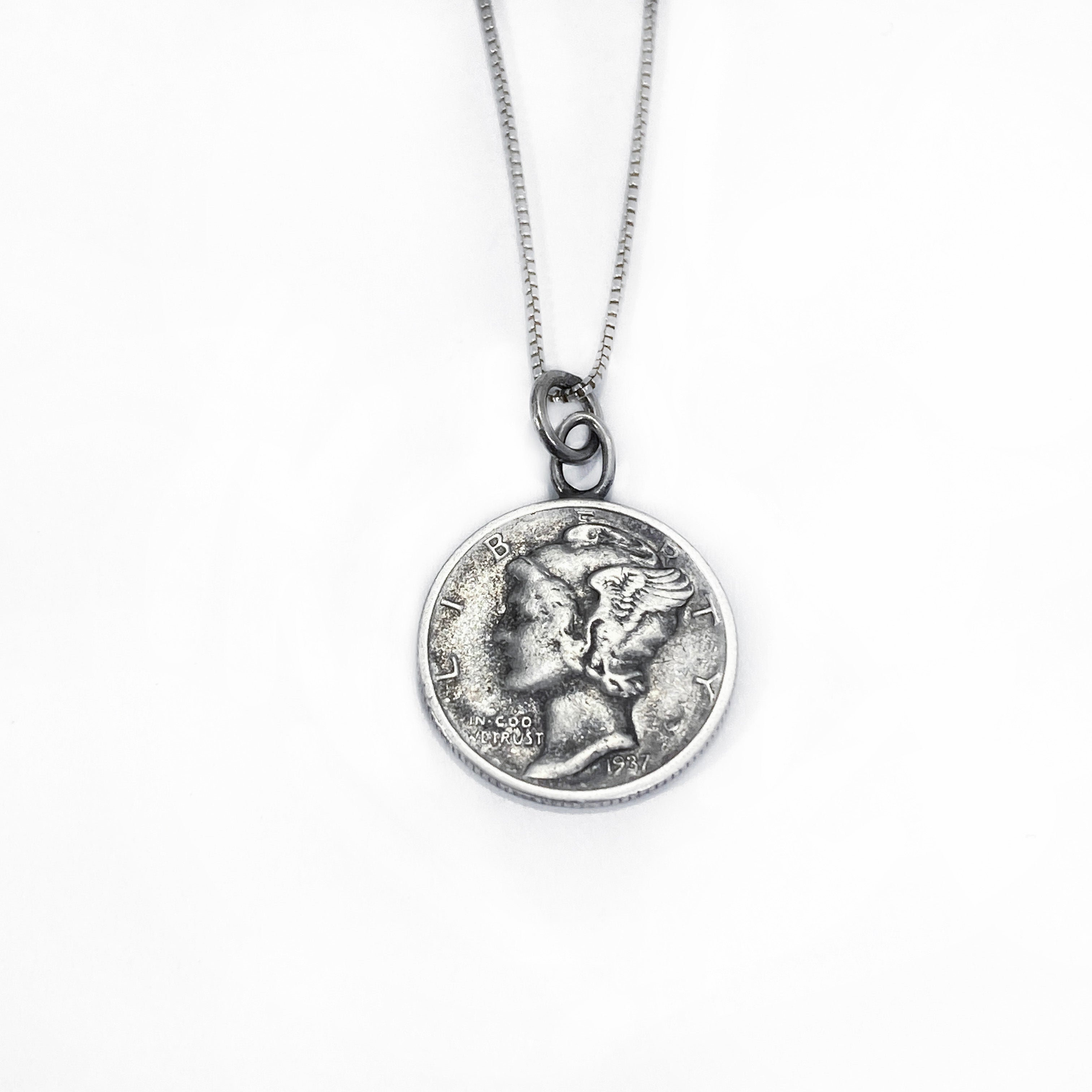 Mercury Dime Necklace