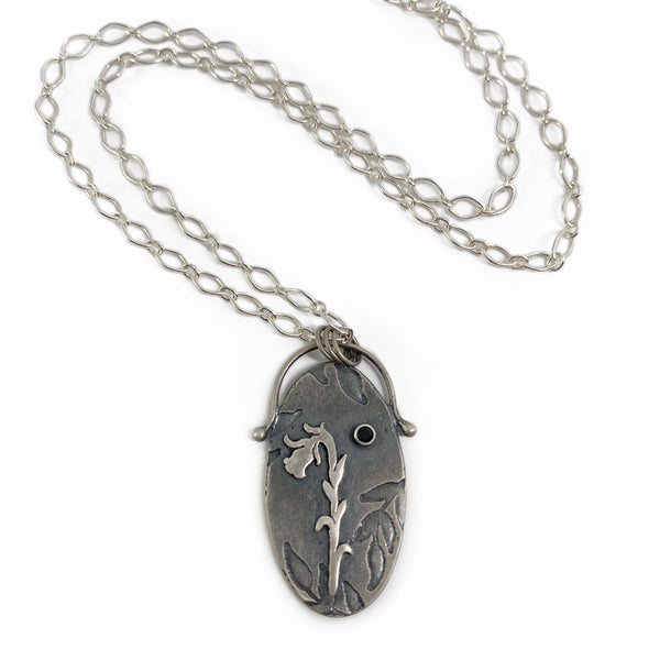 1995s Sper Rare! 【 KOIZUMI 】Pipe Pendant Opera Length Ghost Pipe Necklace + Black Spinel – Young Crone Jewelry