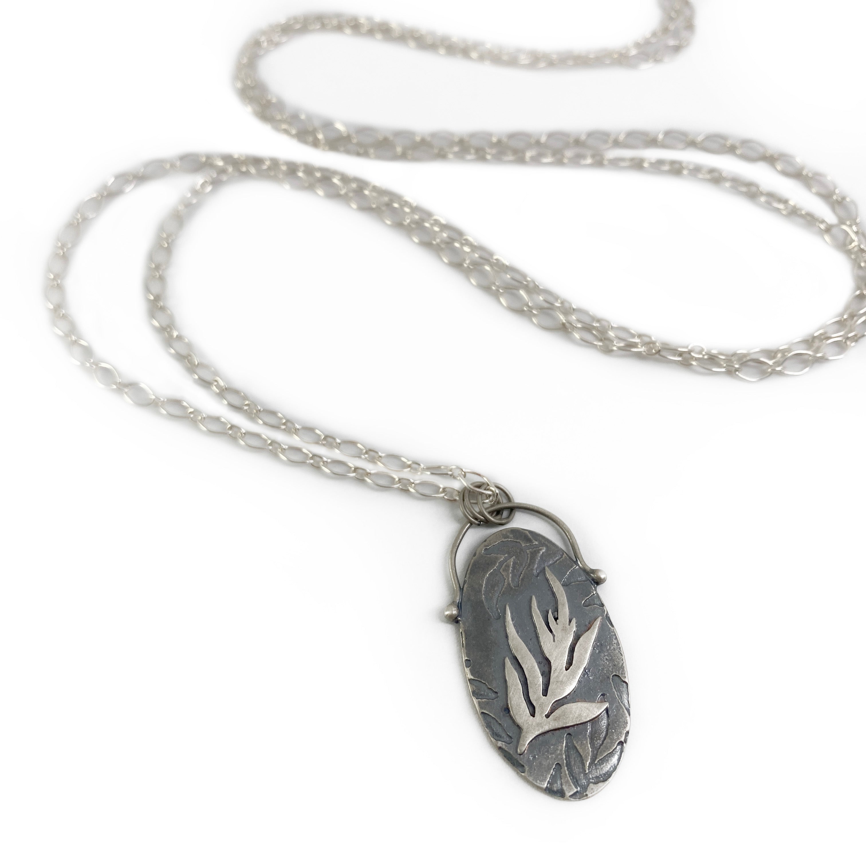 Opera Length Mugwort Necklace